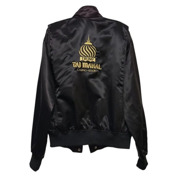 Vintage Trump Taj Mahal Satin Bomber Jacket - Picture 8 of 13